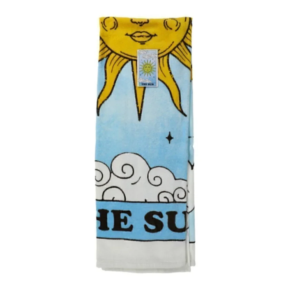 Beach Towel 'The Sun' Tarot Card 30in x 60in NWT Astrology Vacation Pool Swim